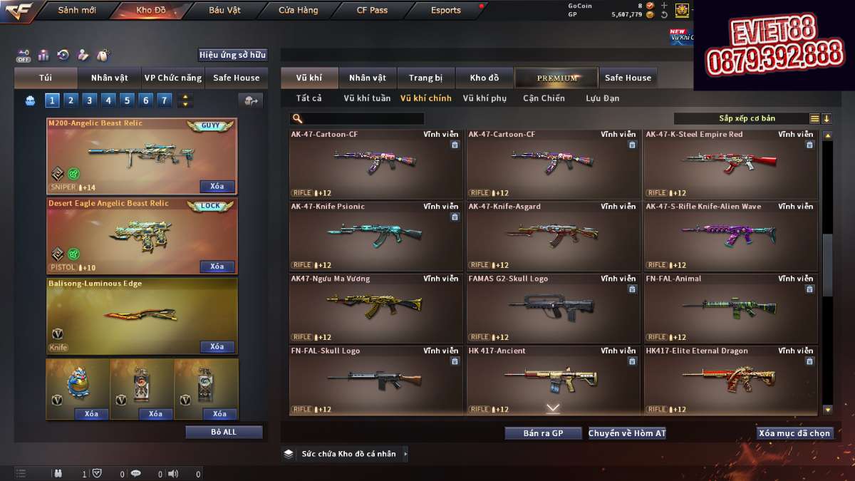 shop acc cf uy tin gia re